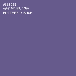 #66598B - Butterfly Bush Color Image