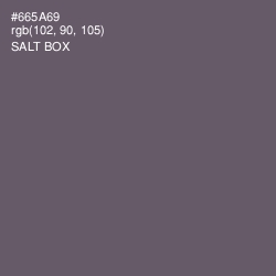 #665A69 - Salt Box Color Image