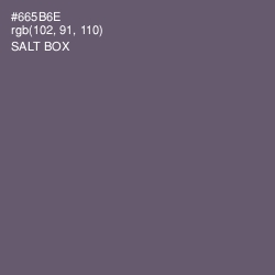 #665B6E - Salt Box Color Image