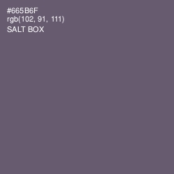 #665B6F - Salt Box Color Image