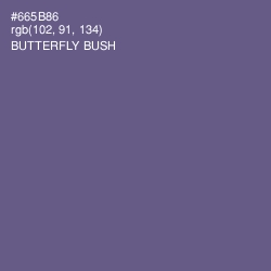 #665B86 - Butterfly Bush Color Image
