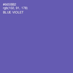 #665BB2 - Blue Violet Color Image