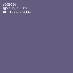 #665C80 - Butterfly Bush Color Image