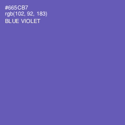 #665CB7 - Blue Violet Color Image