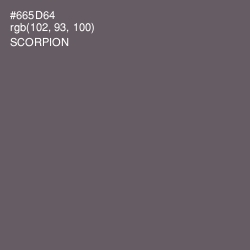 #665D64 - Scorpion Color Image