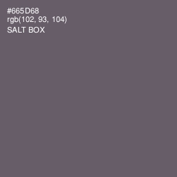 #665D68 - Salt Box Color Image