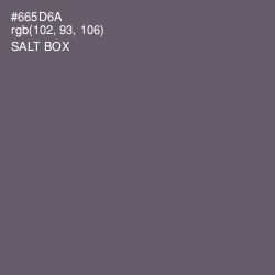 #665D6A - Salt Box Color Image