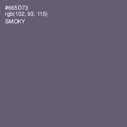 #665D73 - Smoky Color Image