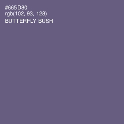 #665D80 - Butterfly Bush Color Image