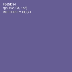 #665D94 - Butterfly Bush Color Image