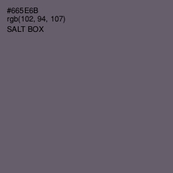 #665E6B - Salt Box Color Image