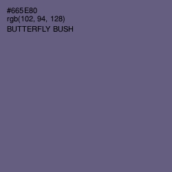 #665E80 - Butterfly Bush Color Image