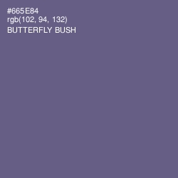#665E84 - Butterfly Bush Color Image