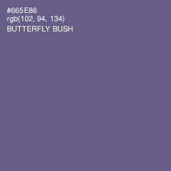#665E86 - Butterfly Bush Color Image