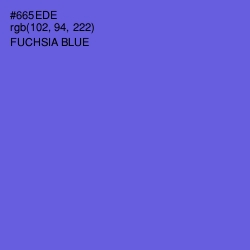 #665EDE - Fuchsia Blue Color Image