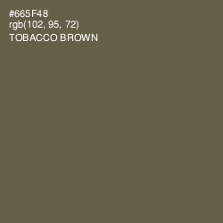 #665F48 - Tobacco Brown Color Image
