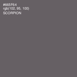 #665F64 - Scorpion Color Image