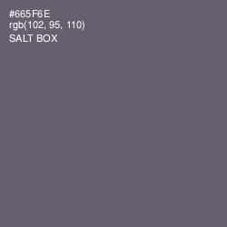 #665F6E - Salt Box Color Image
