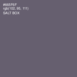 #665F6F - Salt Box Color Image
