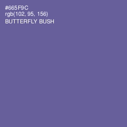 #665F9C - Butterfly Bush Color Image