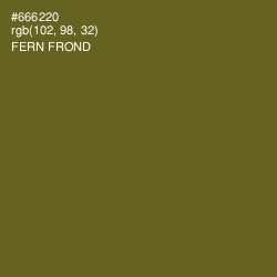 #666220 - Fern Frond Color Image