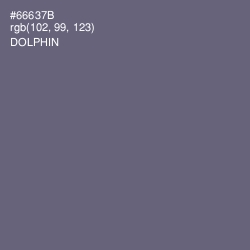 #66637B - Dolphin Color Image