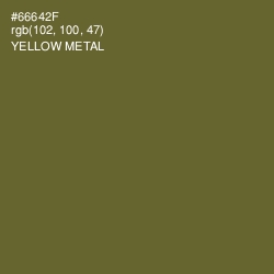 #66642F - Yellow Metal Color Image