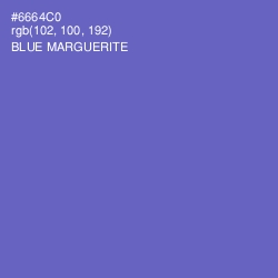 #6664C0 - Blue Marguerite Color Image