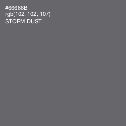 #66666B - Storm Dust Color Image