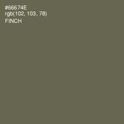 #66674E - Finch Color Image