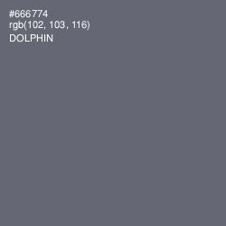 #666774 - Dolphin Color Image