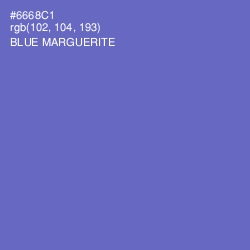 #6668C1 - Blue Marguerite Color Image