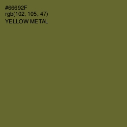 #66692F - Yellow Metal Color Image