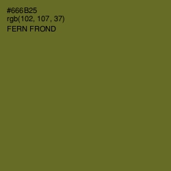 #666B25 - Fern Frond Color Image