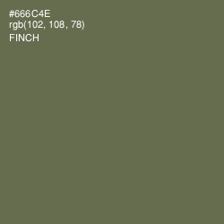 #666C4E - Finch Color Image