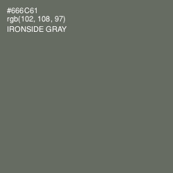 #666C61 - Ironside Gray Color Image