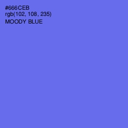 #666CEB - Moody Blue Color Image