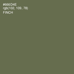 #666D4E - Finch Color Image