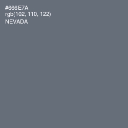 #666E7A - Nevada Color Image