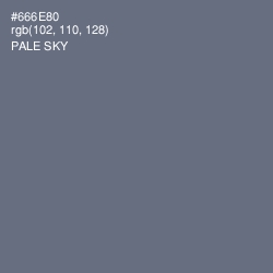 #666E80 - Pale Sky Color Image