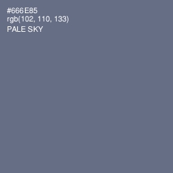 #666E85 - Pale Sky Color Image