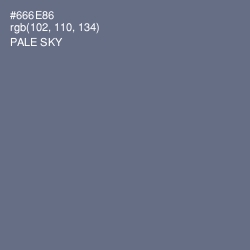 #666E86 - Pale Sky Color Image