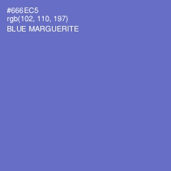 #666EC5 - Blue Marguerite Color Image