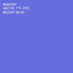 #666EDF - Moody Blue Color Image