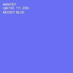 #666FEF - Moody Blue Color Image