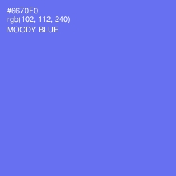#6670F0 - Moody Blue Color Image