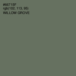 #66715F - Willow Grove Color Image