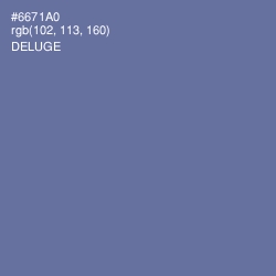 #6671A0 - Deluge Color Image