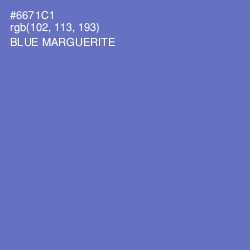 #6671C1 - Blue Marguerite Color Image