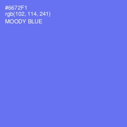 #6672F1 - Moody Blue Color Image